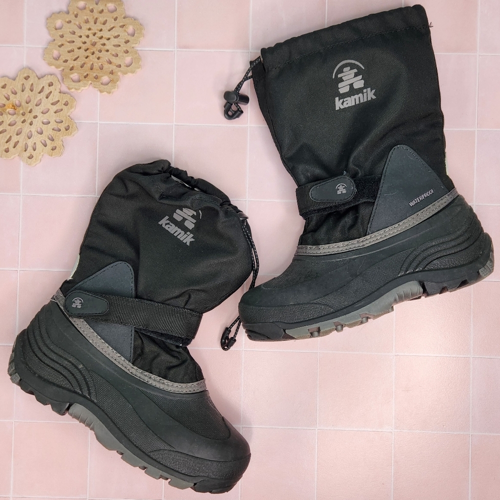Kamik Black Insulated Snow Boots
